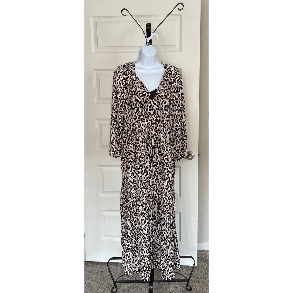Banana Republic Leopard Print Maxi Dress - size small